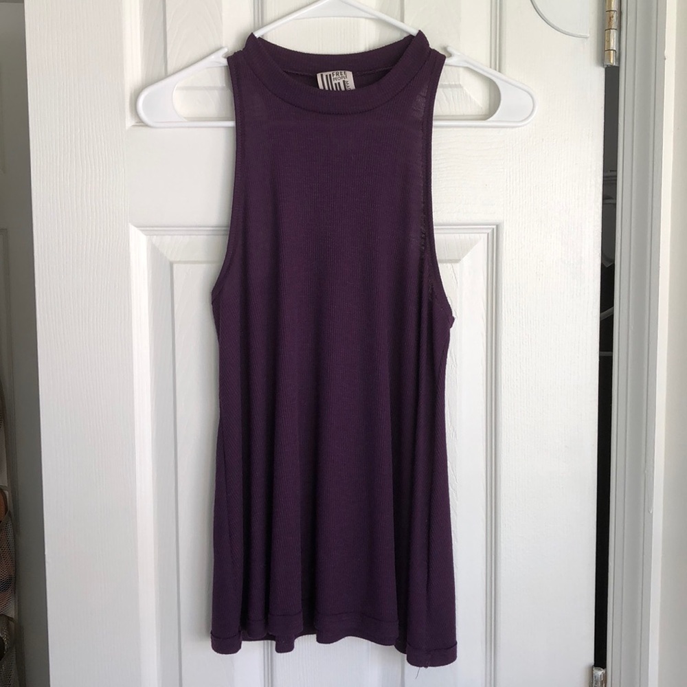 Free people purple high neck tank top. Size S